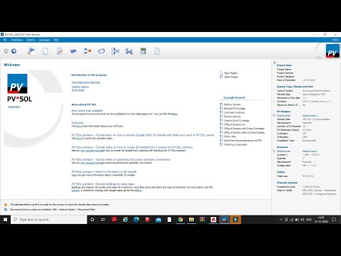 PV SOL SOFTWARE TOOL TRAINING- TO DESIGN SOLAR ENERGY YIELD REPORT