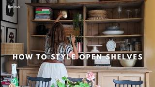 How to Style Open Shelves Without Looking Cluttered | Home Styling Tips