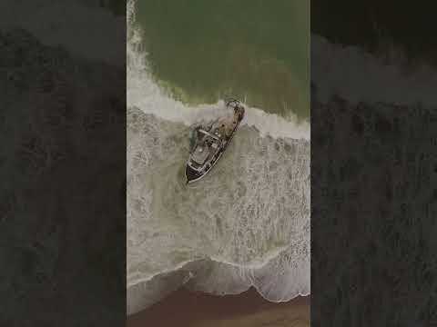 Wrecked ship and calm flute to relax #nature #wreckedship #water #river #ocean #sea