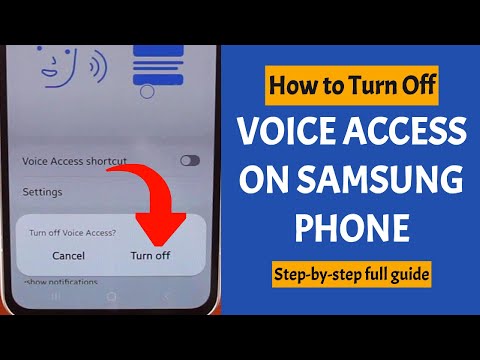How to Turn Off Voice Access on Samsung Phone