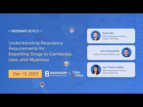 [EN] Understanding Regulatory Requirements for Exporting Drugs to Cambodia, Laos, and Myanmar