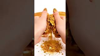 Golden Soap Cutting ASMR ✨ | Real Crunch + Glossy Texture #asmr #relaxingsounds #oddlysatisfying