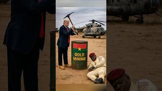Trump Discovers Gold Mining in Burkina Faso Desert 😂 Ibrahim Traoré Funny Reaction Comedy #memes