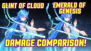 QINGXIAO SIGNATURE VS STANDARD WEAPON DAMAGE TEST! (GLINT CLOUDS VS EMERALD OF GENESIS)