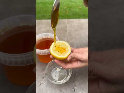 Mix Lemon and Honey Like This for Cough and Sore Throat Relief #healthytips #recipe #shorts