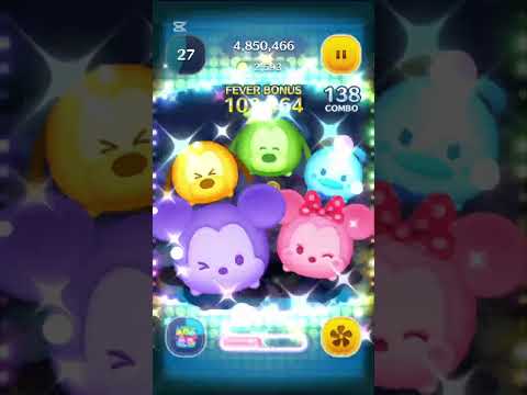 カラフルミッキー＆フレンズ(セット)をスキル2にしてみた結果 #カラフルミッキー #ツムツム