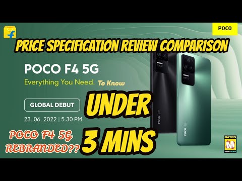 POCO F4 5G Review , Comparison , Specification under 3 Min - Buy or Not? Is POCO trustworthy Now?
