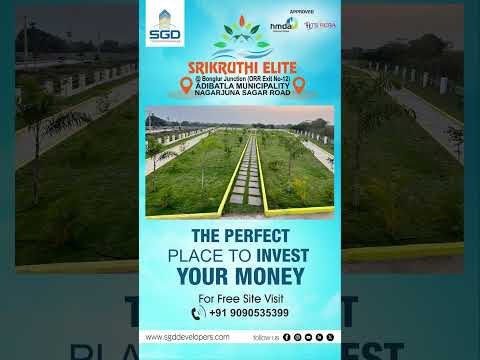 SGD Developers |  Srikruthi Elite | SGD Developers | Open plots for sale