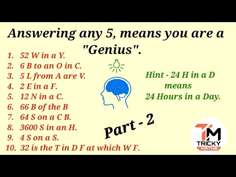 Answering Any 5 Means You Are a "Genius" || Part-2 || Tricky Maths