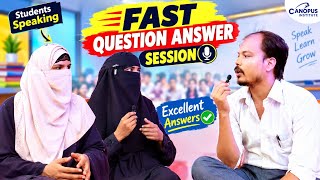 Fast English Question Answer Session | Students Give Amazing Answers 😱 | Spoken English Practice