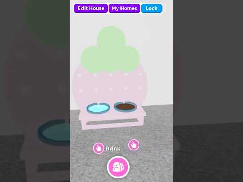 How to make this kawaii STRAWBERRY food bowl in adopt me #adoptmerblx #shorts