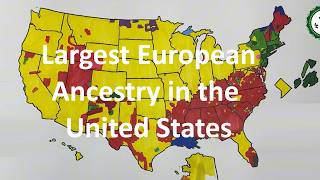 US European Ancestry map drawing 🇺🇸 | America Looks Very Different Than You Think