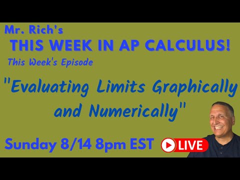 This Week in AP Calc, S1E2:  Evaluating Limits!
