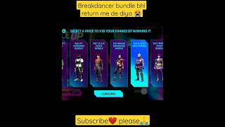 breakdancer bundle return 😭#short#messytalk#shortfeed#freefire#freefireshort