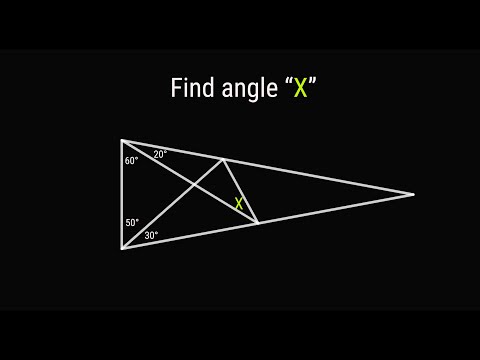 Can you calculate angle "X"?