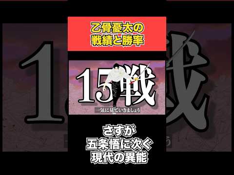 「ネタバレ注意」乙骨憂太の勝率求めてみた　 #shorts