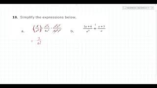 Simplify Rational Expression Example