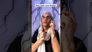 Indian Mom Took “New Number” #funnymom #ytshortvideo