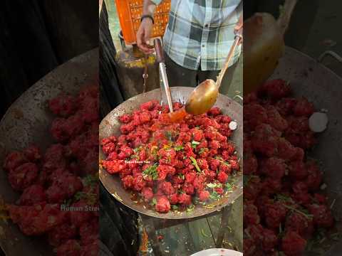 Bulk Veg Manchurian Making ￼ #streetfood #food #shorts