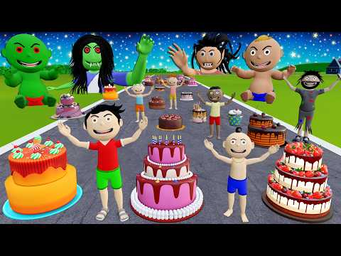 Pagal Bittu Sittu Aur Chirkut Ka Birthday Cartoon | Cake Wala Cartoon | Birthday Cake Cartoon