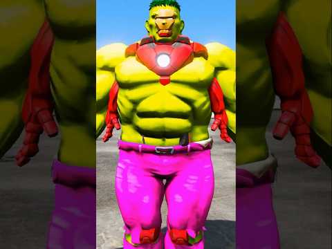 GTA V Blue Hulk Steals Hulk's Hulkbuster Suit! Hulk took Revenge on Blue Hulk! 🤯💥 #shorts