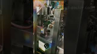 Rotary egg premade small bag sachet filling vacuum sealing packaging machine