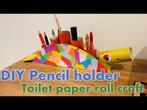 DIY Pencil Holder| Toilet Paper Rolls Crafts| Creative Recycling Ideas!
