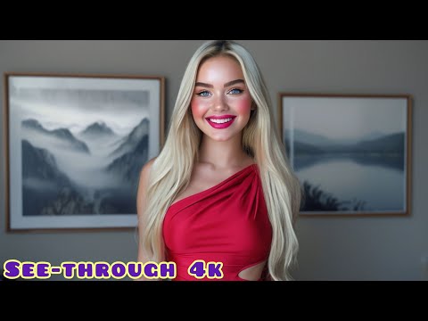 4K Transparent try on haul |try on haul see everything | bikini try on | see through/transparent 4k