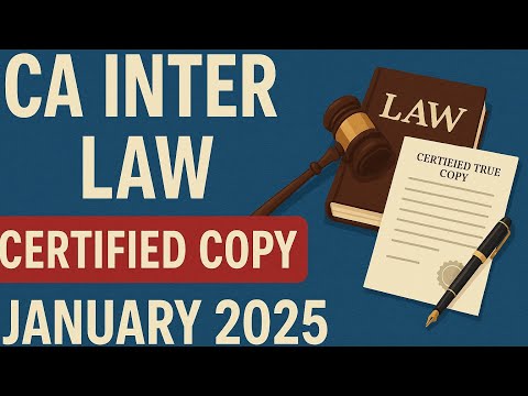 CA Inter Law Certified copy January 2025