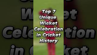 Top 7 Unique Wicket Celebration in Cricket History #shorts in #trend ##ट्रेंडिंग ##वायरल ##वीडियो