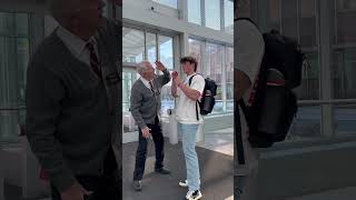 YOUNG MAN ALMOST BLACKS OUT #collegeprank #prankster #ouch #elderly #schoolassignment