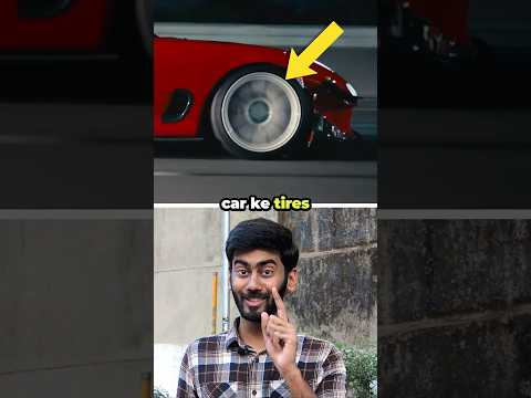 Why car tires rotate backwards in videos #shorts #interestingfacts