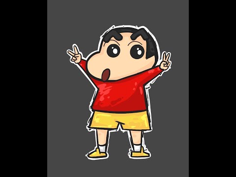 Shin Chan|Drawing Shin Chan in my artsytle |Akinom| Crayon Shin Chan #shinchan #akinom #shorts #art