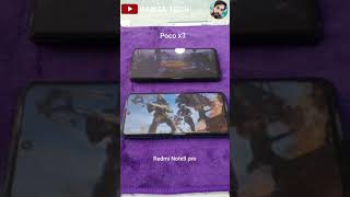 Redmi note 9 pro vs Poco X3 | Pubg speed test 🔥 #Shorts