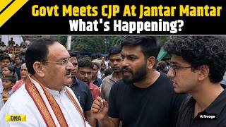 CJP Protest: BJP Minister JP Nadda Meets CJP Leaders Near Jantar Mantar After Congress Protest