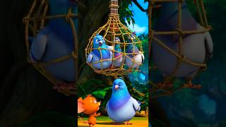 The Hunter and the Pigeon Story | Hindi Moral Story | Cartoon Kahani #animation #viral #cartoon