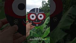 Lord Jagannath Art | DIY Pattachitra Style Face Design | Rath Yatra Special 🎨" #youtubeshorts #art
