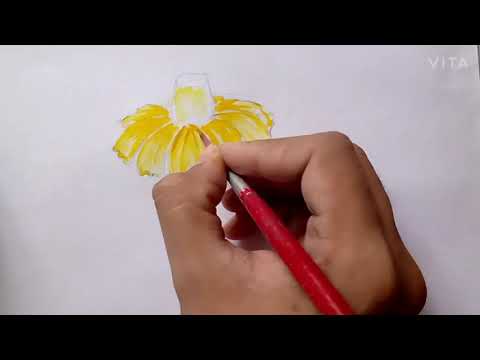 Watercolor flower painting