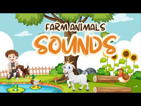 Farm Animal Sounds for Kids | Learn Animal Names & Sounds |  English rhymes | MiniMinds