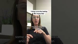 Three things to do after booking BBL surgery #bbl #bblrecovery #cosmeticsurgery