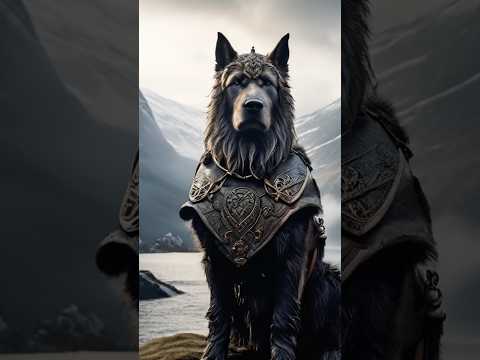 Viking War Dogs: Fierce Companions in Battle 🐕⚔️ #HistoryByte #VikingDogs #ancienthistory