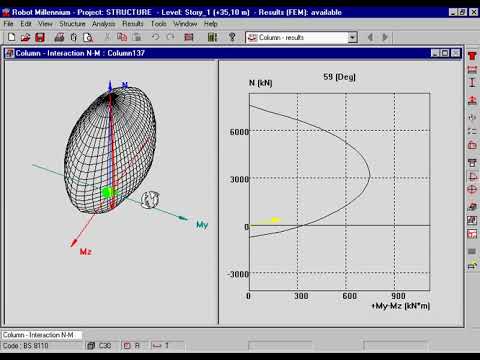 Autodesk Robot structural analysis - rc columns