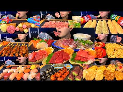 ASMR #10-18 Mukbang Summary Video | Mukbang, Eating Sounds, Chewing sounds