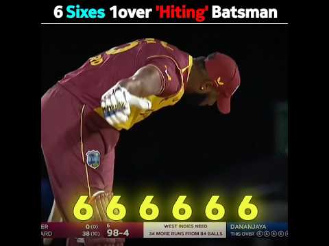 This batsman's also Hiting 6 Sixes With an Overs..!! 😧