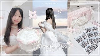 [NEW] Aesthetic birthday vlog 𖦹🎂🎀₊˚⊹ ࿔ turning 17, hosting a party, grwm, school vlog | jorginakei