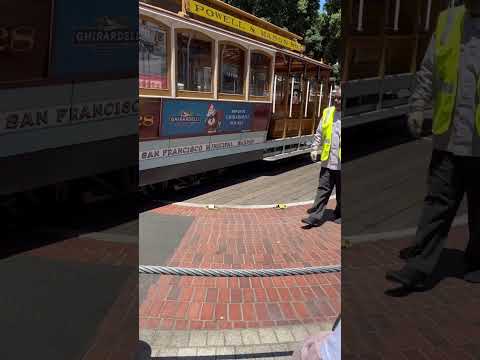 Cable car turn table at San Francisco