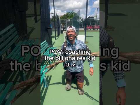 POV: Coaching the billionaires kid tennis pt.2