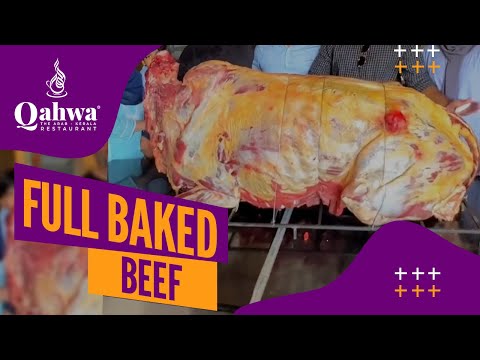 Full Baked Beef !! Qahwa Restaurant | Arabic Baked Meat | Aa Harem | Food Vlog