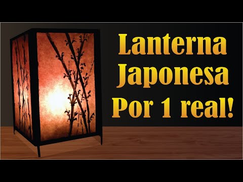 Como fazer uma luminária japonesa