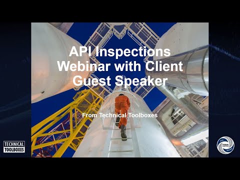 Webinar Series - API 510/653 SME Tells Story About How He Did It His Way